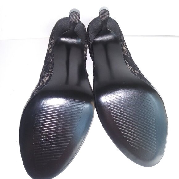 Alfani, Black Lace Peep Toe Pumps, Size 9.5, NWT - Picture 6 of 8